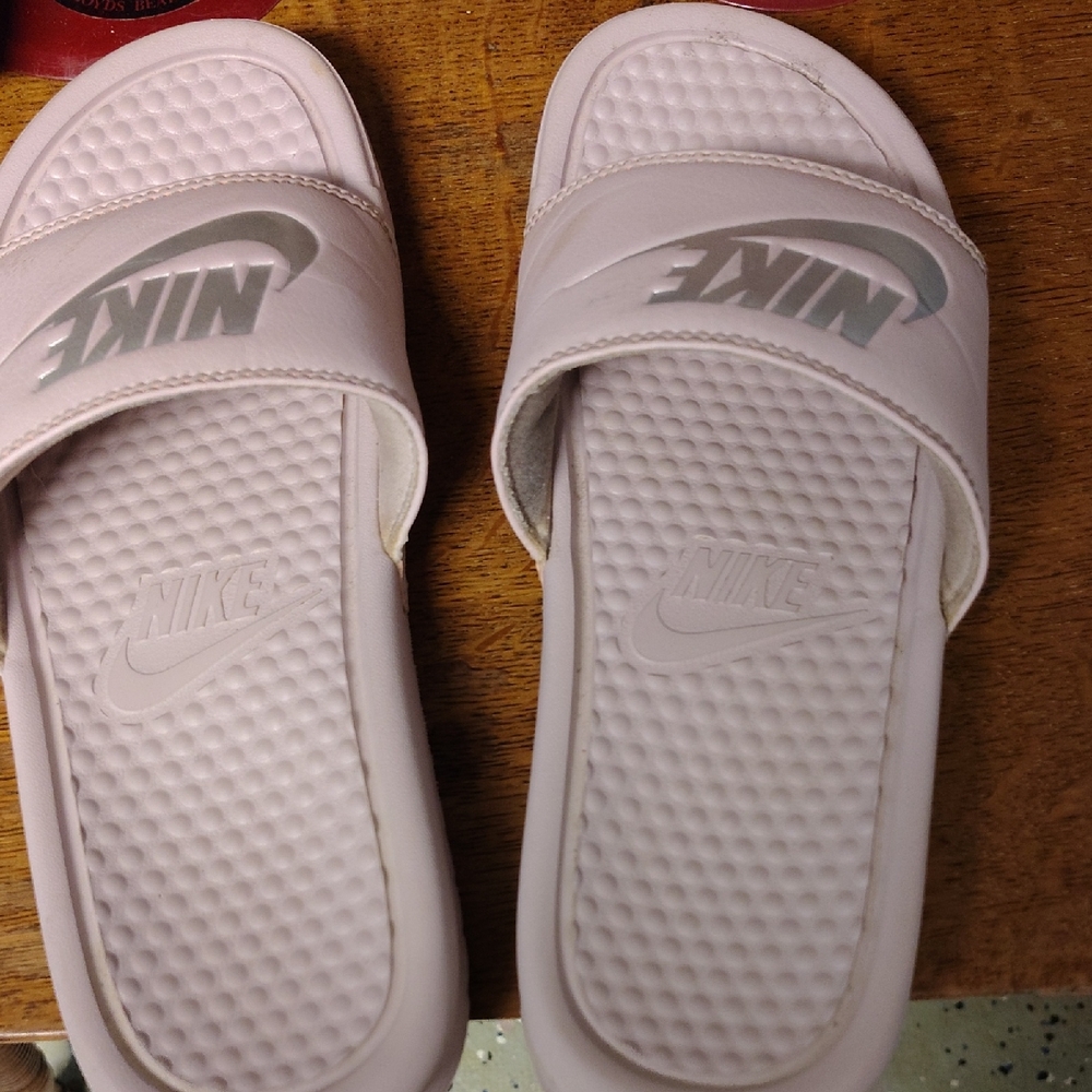 Nike Women's Soft Pink Slide Sandals